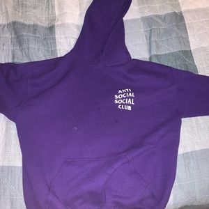 Anti Social Social Hoodie (Purple)